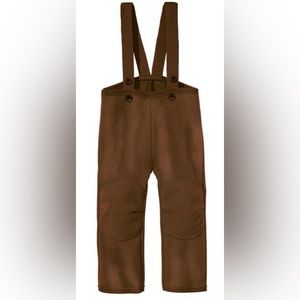 Disana Baby & Kids Boiled Wool Pocket Dungarees - Hazelnut. Size 4-5. Rare.